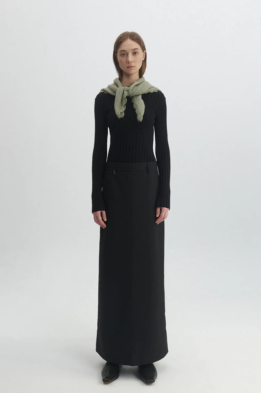 アルパカウールニットスカーフ