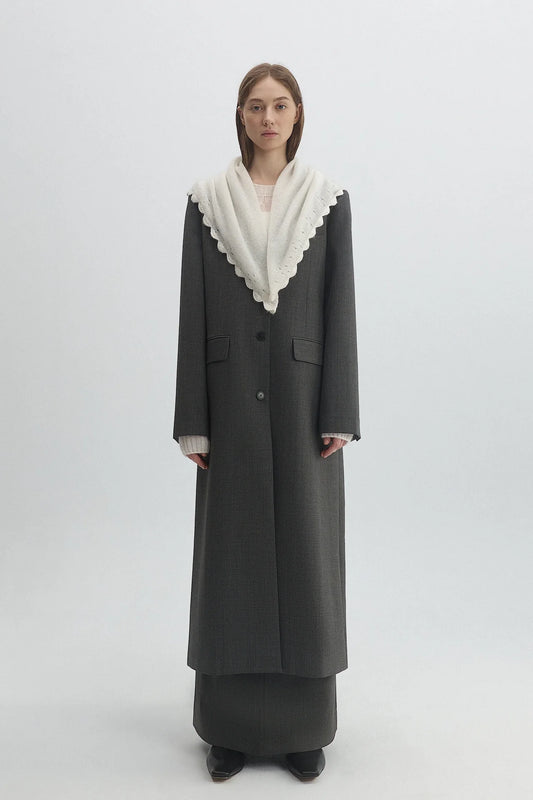 アルパカウールニットスカーフ