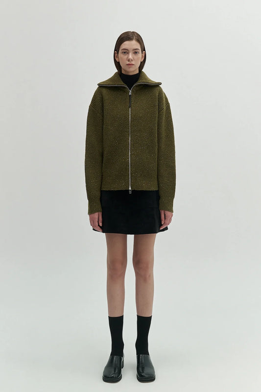 ZIP-UP CARDIGAN