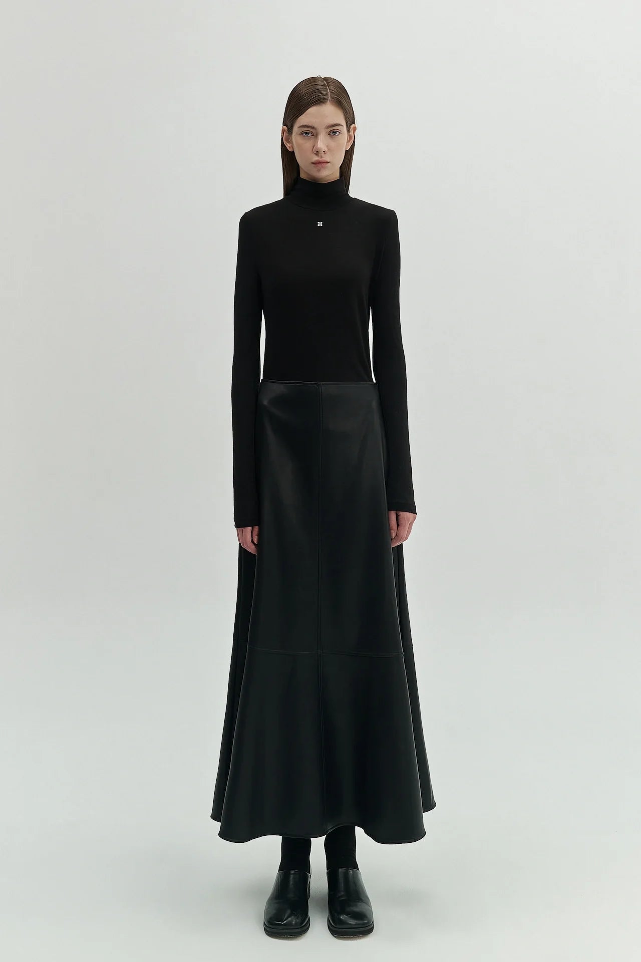 FAUX LEATHER SKIRT